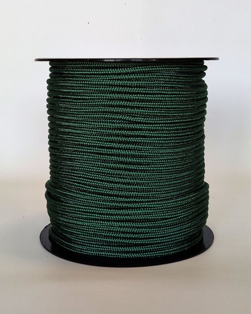 Cuerda tambor yembé reforzada PES 5 mm Verde botella 100 m