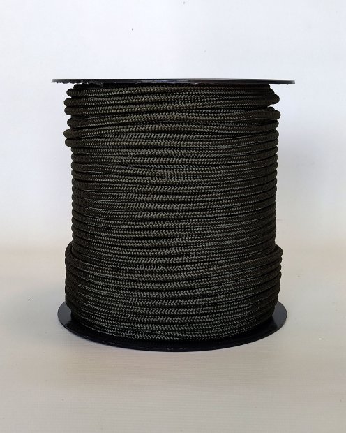 Cuerda trenzada con núcleo Ø5 mm caqui 100 m - Cuerda para tambor djembé