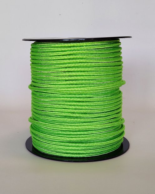 Cuerda tambor yembé reforzada PES 5 mm Verde fluo 100 m