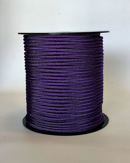 Cuerda yembé reforzada PES 5 mm Violeta 100 m