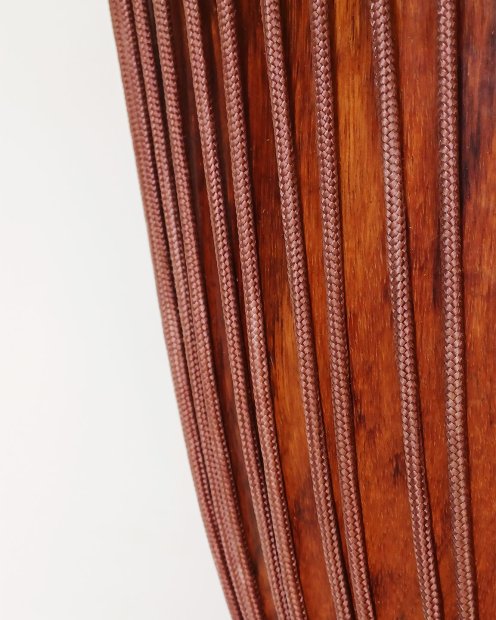 Cuerda tambor yembé reforzada PES 5 mm Marrón cobrizo 20 m