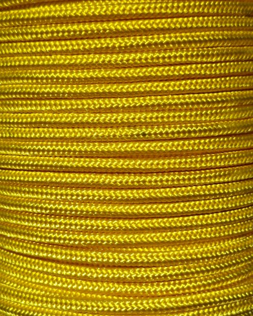 Cuerda de tambor djembe reforzada PES desclasificada 5 mm Amarillo girasol 100 m