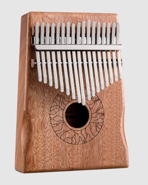 Eco kalimba barata 17 teclas Caoba