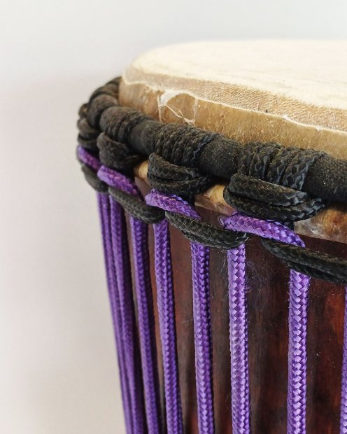 Cuerda tambor yembé reforzada PES 5 mm Violeta 20 m