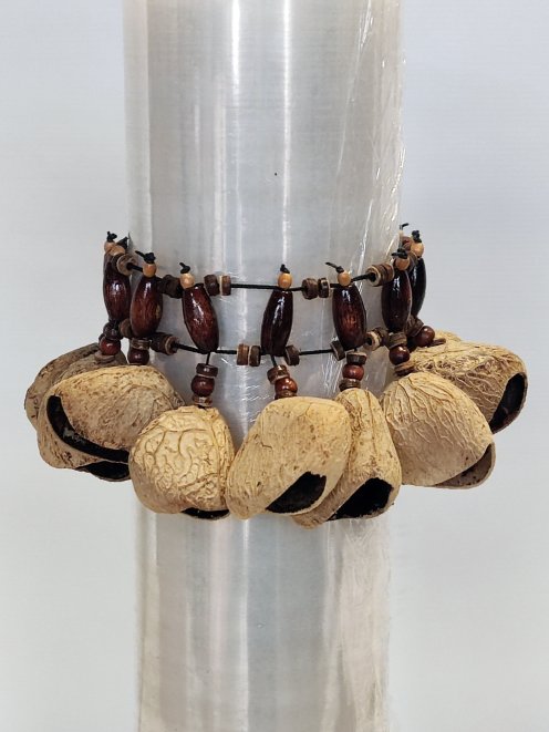 Sonajero de semillas africana - Pulsera sonajero Pangi CRE23A