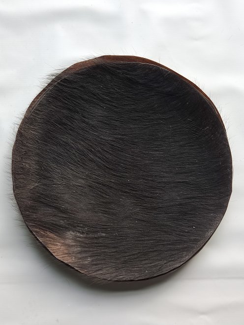 Piel de búfalo o piel de buey muy gruesa grande con pelos para tambor djembe