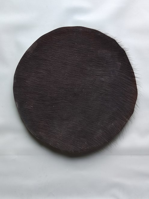 Piel de búfalo o piel de buey muy muy gruesa con pelos para tambor djembe