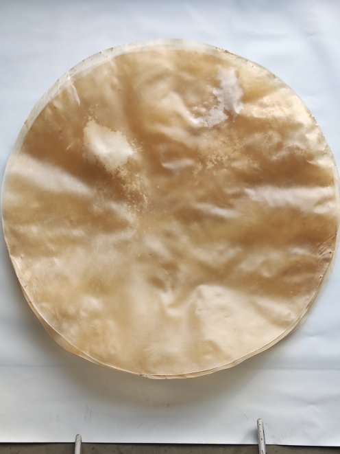 Piel de becerro o piel de vaca fina muy muy grande sin pelo para tambor djembé percusion