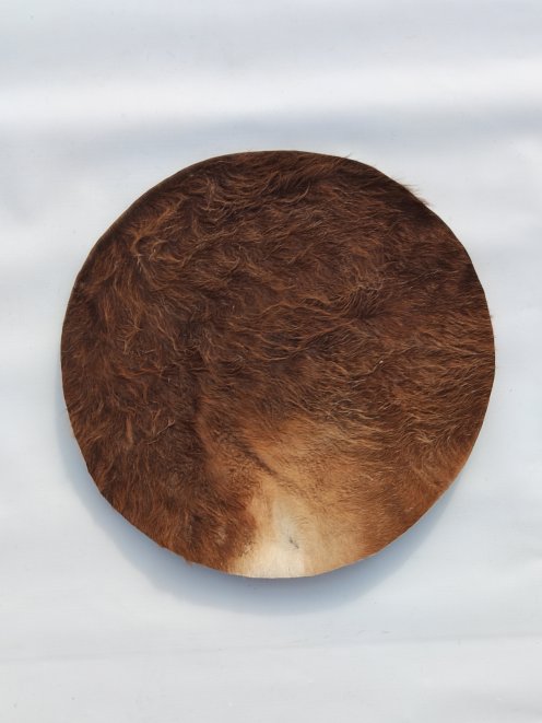 Piel de mula gruesa con pelo para tambor djembé