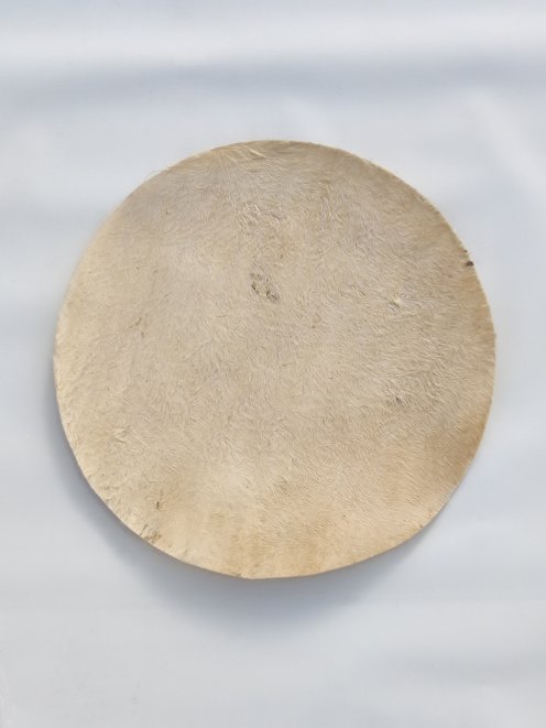 Piel de mula fina con pelo para tambor djembe M