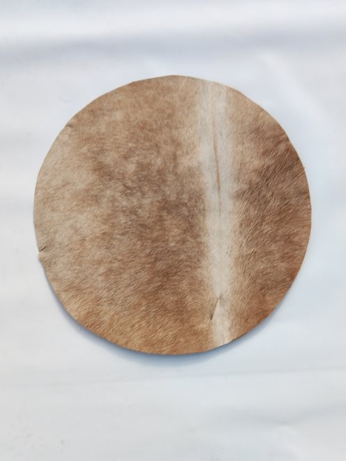 Piel de mula semigruesa con pelo para tambor dunun M