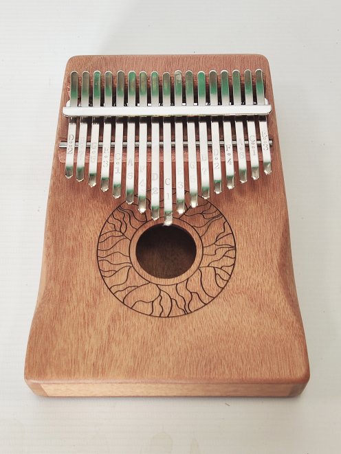 Eco kalimba barata 17 teclas Caoba