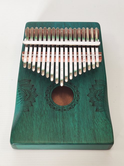 Eco kalimba barata 17 teclas Azul
