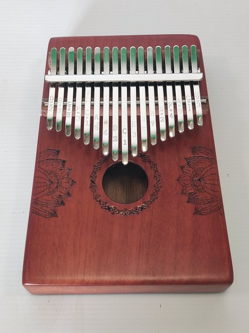 Eco kalimba barata 17 teclas Rojo