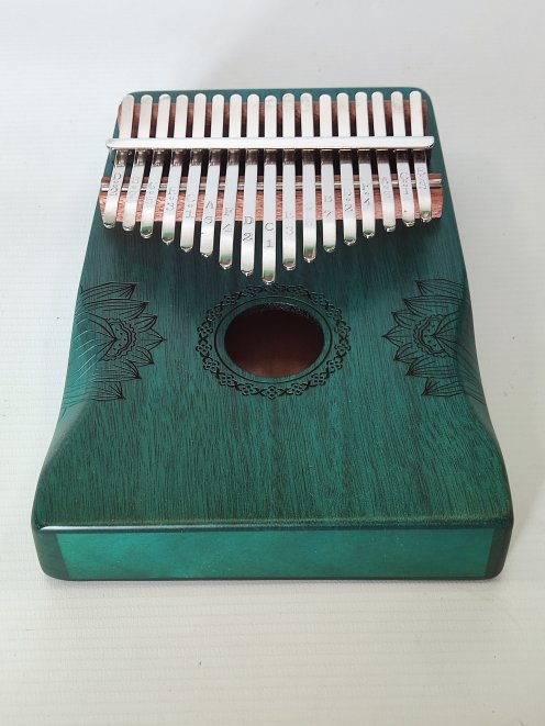 Eco kalimba barata 17 teclas Azul