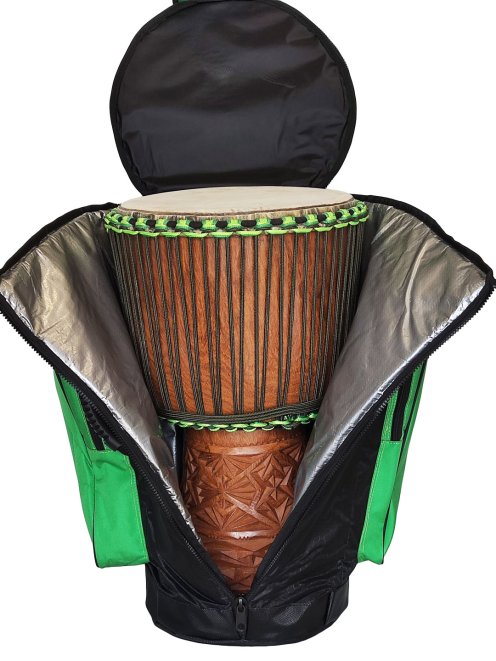 Funda yembé Percussion Africaine Premium XL Verde