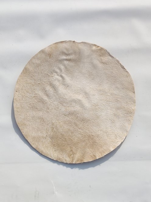 Piel de burro fina con pelo para tambor djembe M