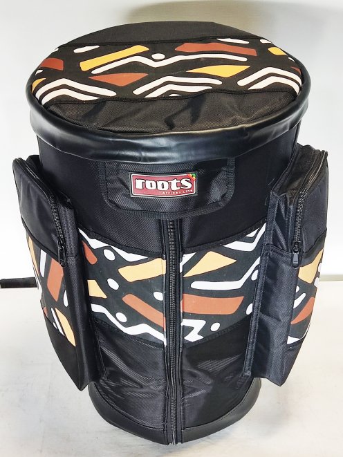 Funda para djembe Roots Percussions calidad premium Bogolan