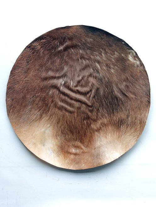 Piel de caballo grande gruesa con pelos para tambor djembé
