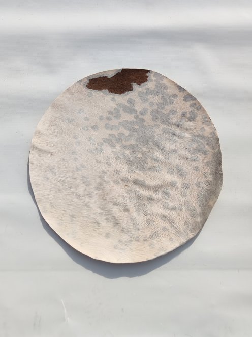 Piel de burro muy fina con pelo para tambor djembe M