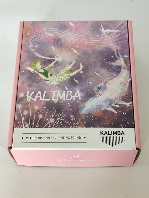 Eco kalimba barata 17 teclas Rojo