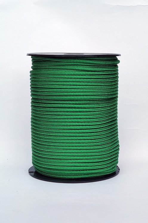 Cuerda tambor yembé reforzada PES 4 mm Verde 100 m