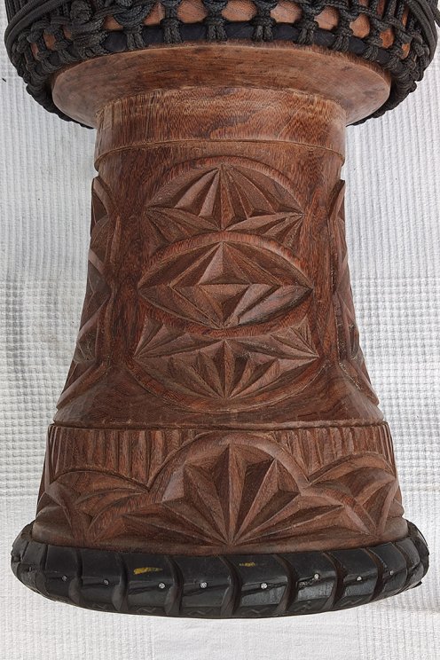 Djembé de Guinea con piel de vaca - Tambor djembe alta gama piel de becerro, piel de buey, piel de toro