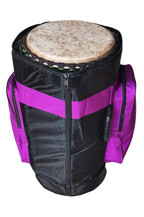Funda para djembe Percussion Africaine calidad premium XL violeta