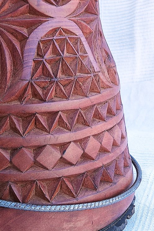 Cuerpo de djembé de Guinea de caoba (djala) - Djembe alta gama