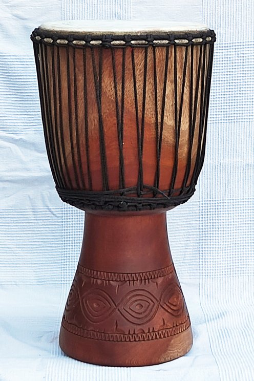 Venta de djembe - Tambor djembe de Mali grande de caoba