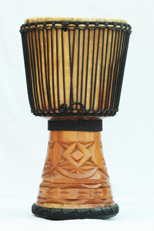 Djembé de Guinea con piel de vaca - Tambor djembe alta gama piel de becerro, piel de buey, piel de toro