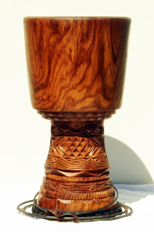 Cuerpo de djembé de Guinea de madera de balafón (gueni) - Djembe alta gama