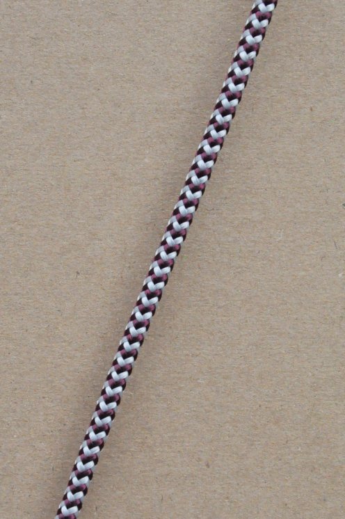 Driza djembé Ø5 mm (espina de pez, burdeos / gris, 100 m) - Cuerda para djembe tambor