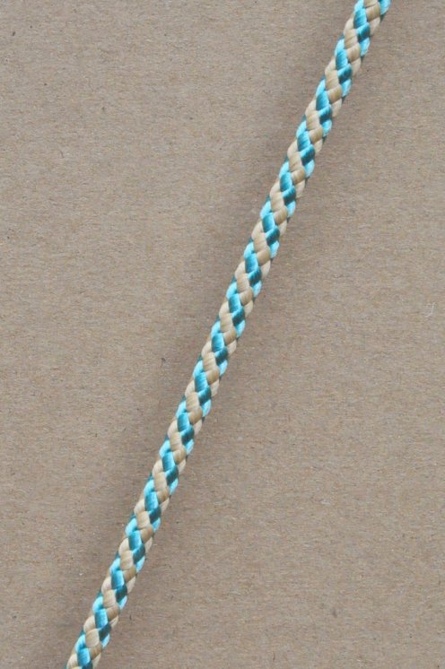 Driza djembé Ø5 mm (hélice, beige / azul pastel, 100 m) - Cuerda para djembe tambor