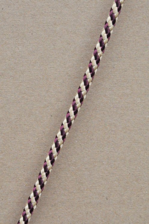 Driza djembé Ø5 mm (hélice, burdeos / beige, 100 m) - Cuerda para djembe tambor