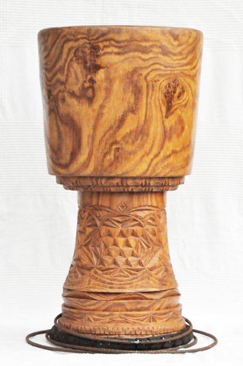 Cuerpo de djembé de Guinea de madera de balafón (gueni) - Djembe alta gama