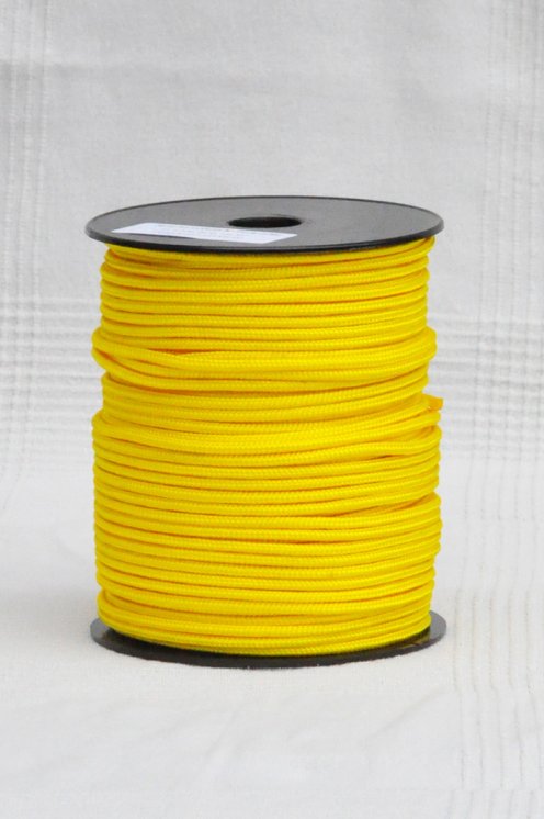 Carrete de drizza Ø4 mm amarillo girasol para tambor djembé
