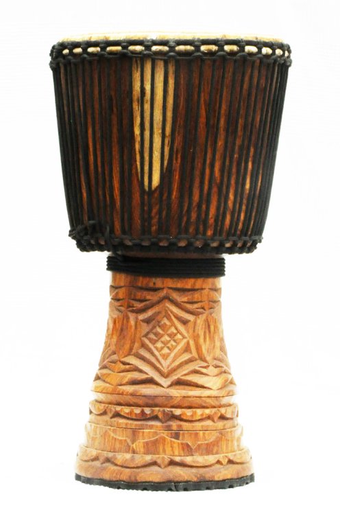 Djembé de Guinea con piel de vaca - Tambor djembe alta gama piel de becerro, piel de buey, piel de toro