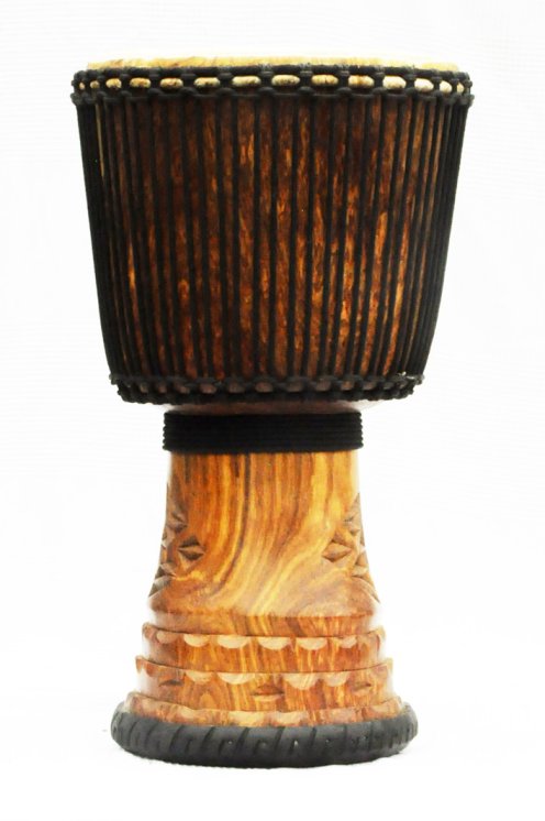 Djembé de Guinea con piel de vaca - Tambor djembe alta gama piel de becerro, piel de buey, piel de toro