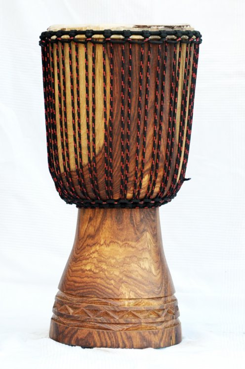Djembe profesional con piel de vaca - Tambor djembe de Malí Top grande en rosewood grande