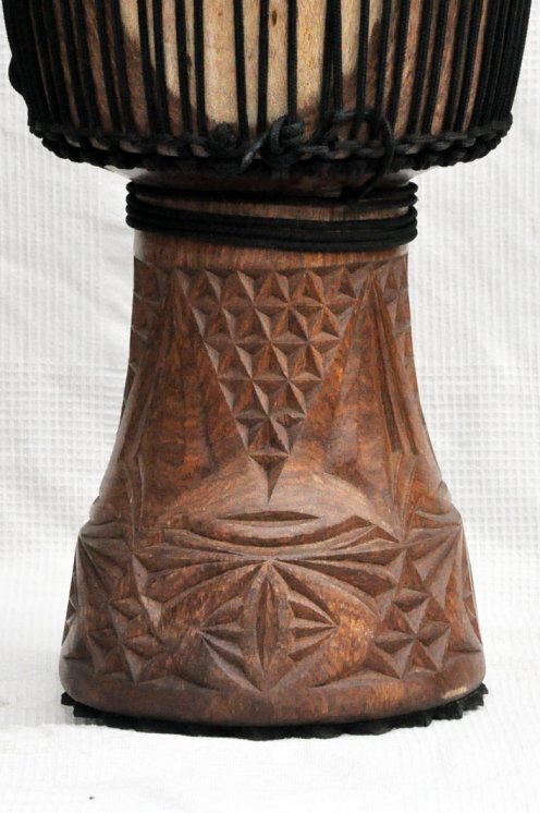 Djembé de Guinea con piel de vaca - Tambor djembe alta gama piel de becerro, piel de buey, piel de toro