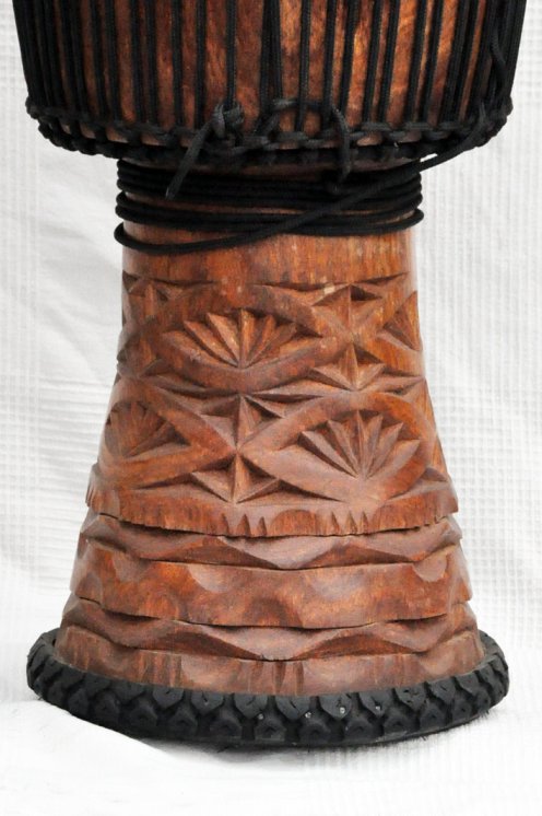 Djembé de Guinea con piel de vaca - Tambor djembe alta gama piel de becerro, piel de buey, piel de toro