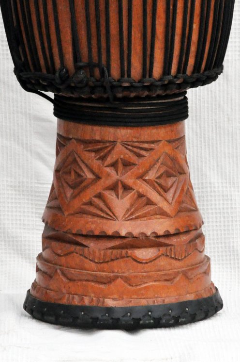 Djembé de Guinea con piel de vaca - Tambor djembe alta gama piel de becerro, piel de buey, piel de toro