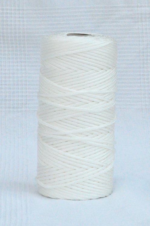 Cuerda hueca tambor yembé PA 4 mm Blanco 160 m