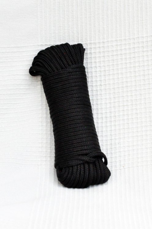 Cuerda para tambor yembé hueca PA 5 mm Negro 20 m