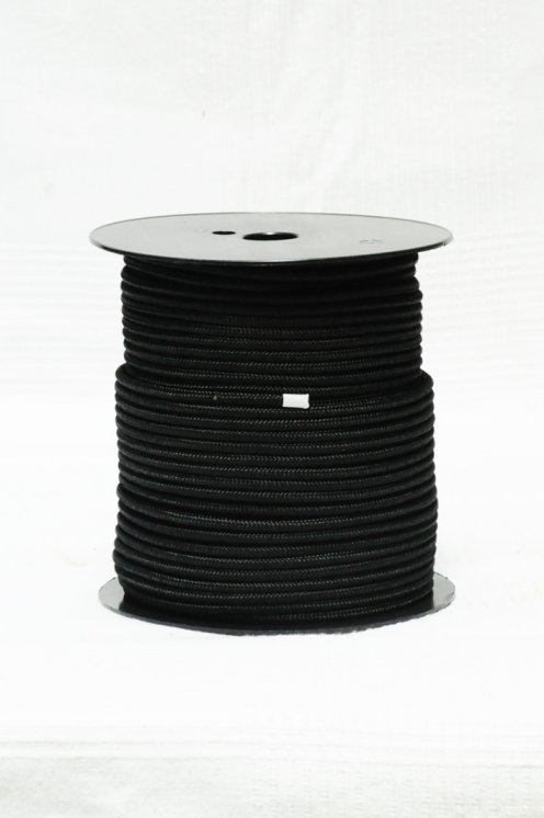 Cuerda tambor yembé reforzada PES 4 mm Negro 100 m
