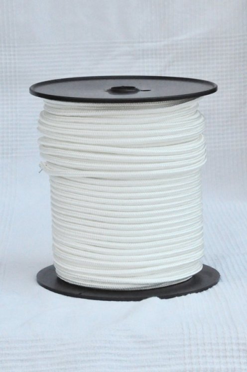 Cuerda yembé reforzada PES 6 mm Crudo 100 m