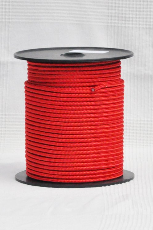 Cuerda yembé reforzada PES 6 mm Rojo 100 m