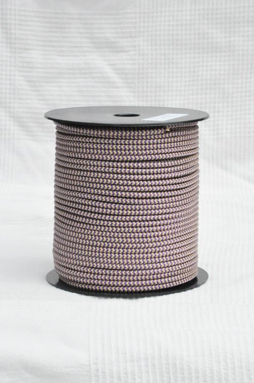 Driza djembé Ø5 mm (espina de pez, violeta/ beige, 100 m) - Cuerda para djembe tambor