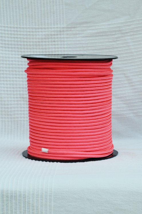 Cuerda preestirada djembé Ø5 mm rosa neón - Cuerda para djembe tambor